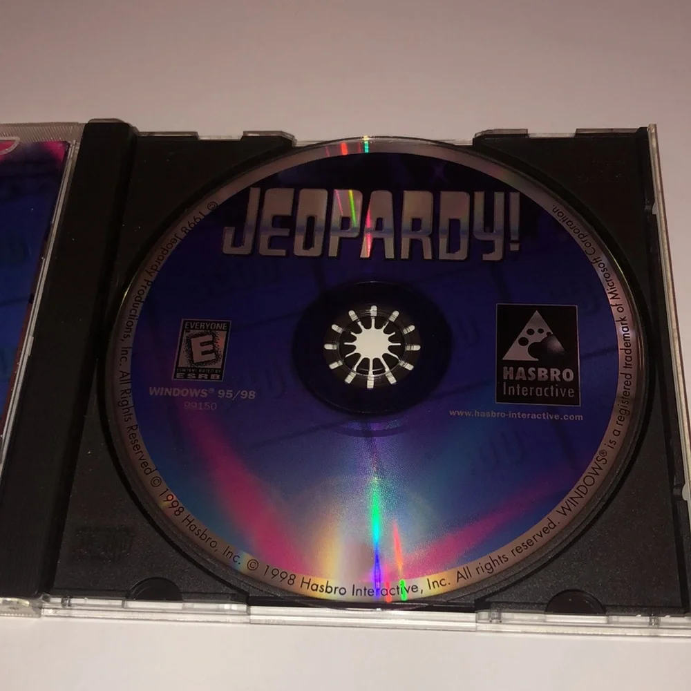 Jeopardy CDROM 90s JEOPARDY CD rom ALEX TREBEC COMPUTER GAME Vintage Classic